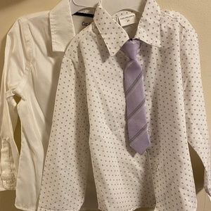 Two, new with tags, boys dress shirt/button ups, size 3T